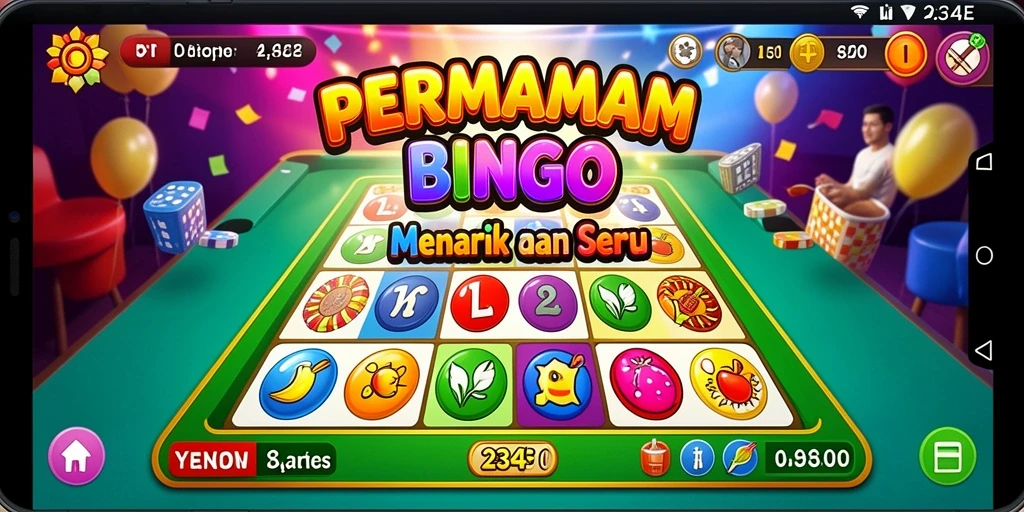 Tampilan gameplay seru di 234E dengan warna cerah dan interaksi menarik.