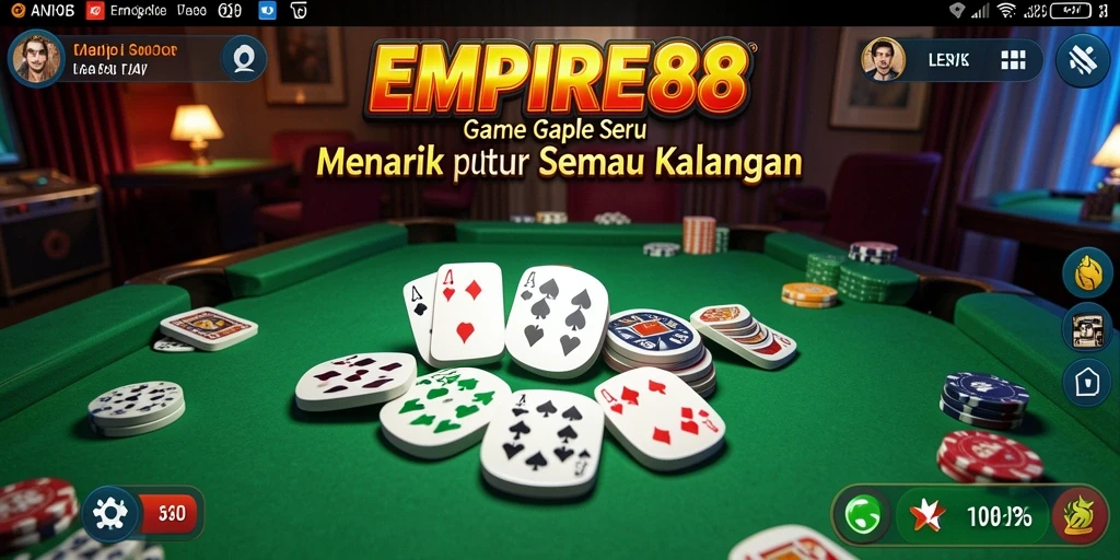 Tampilan gameplay seru dan mendebarkan dalam EMPIRE88.