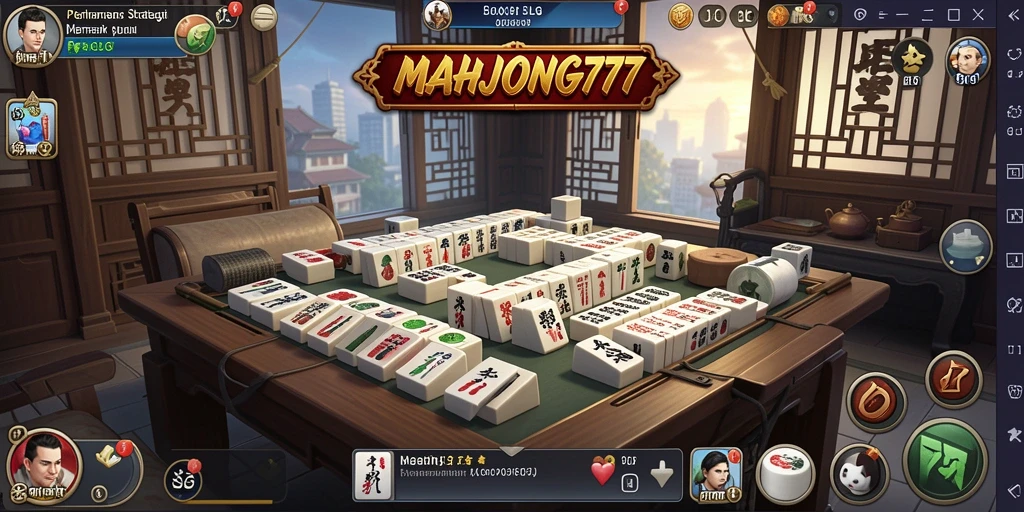 Tangkapan layar permainan yang menunjukkan strategi menarik dalam MAHJONG777.