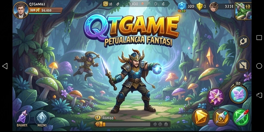 Tangkapan layar QTGAME menunjukkan seru dan menantangnya gameplay petualangan.